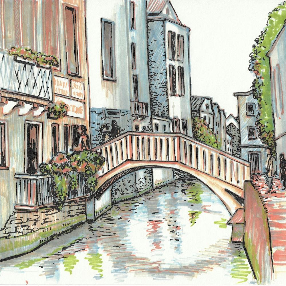 Venice Bridges Square