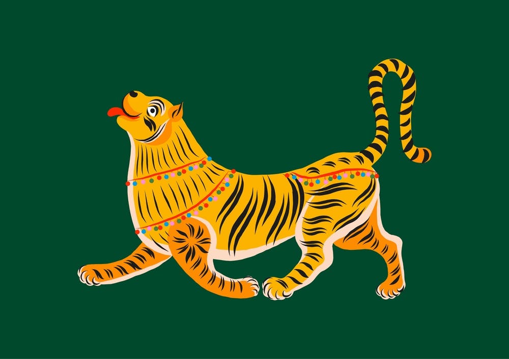 Happy Tiger Green
