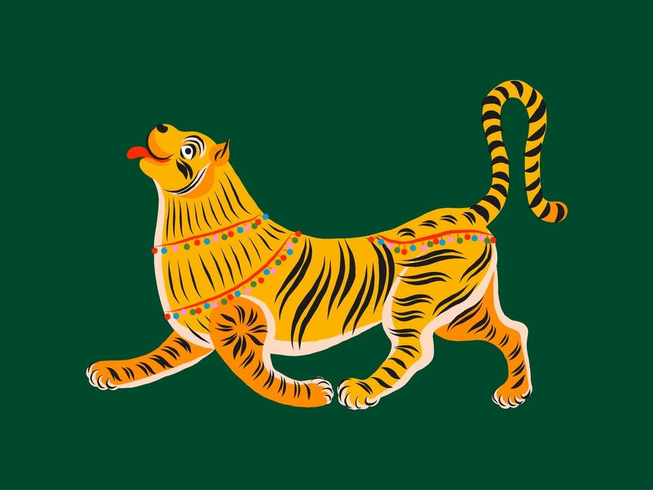 Happy Tiger Green