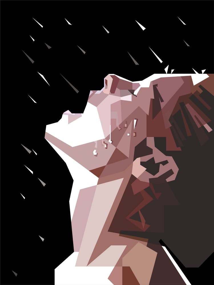 woman & Rain WPAP