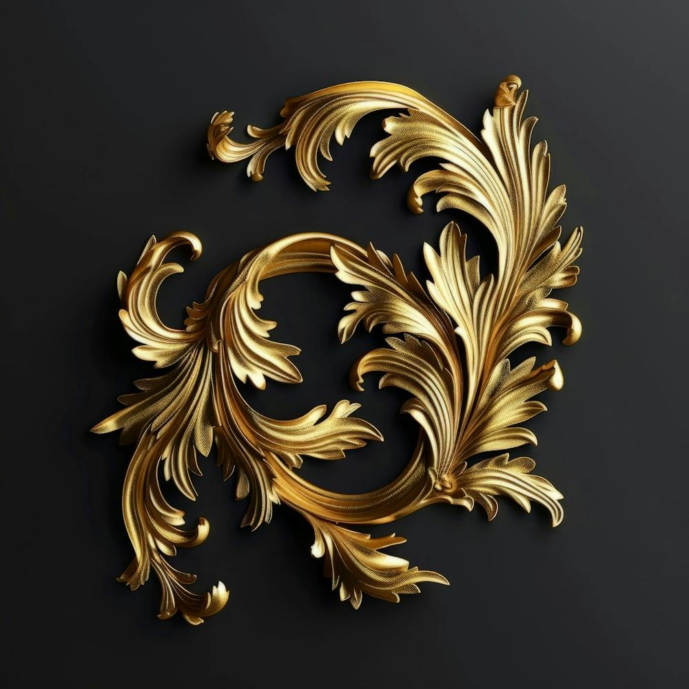 Gold Ornament 1