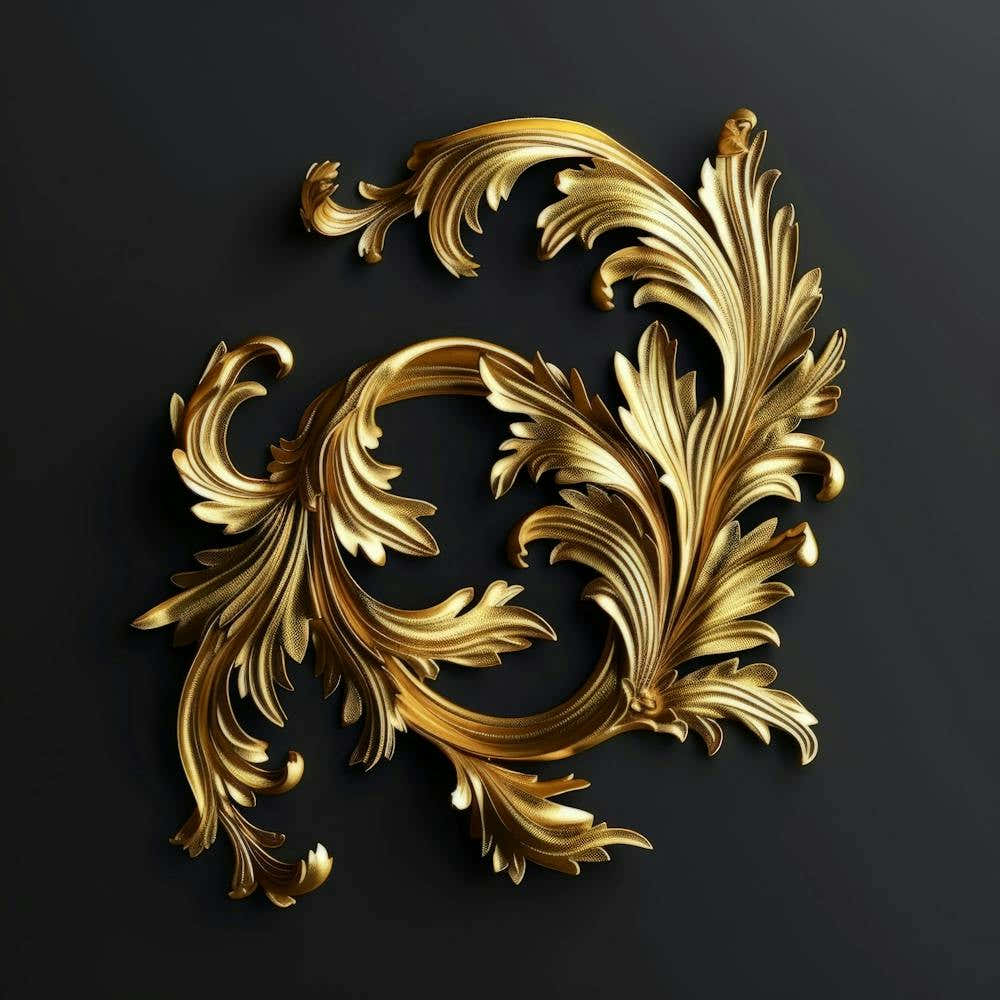 Gold Ornament 1