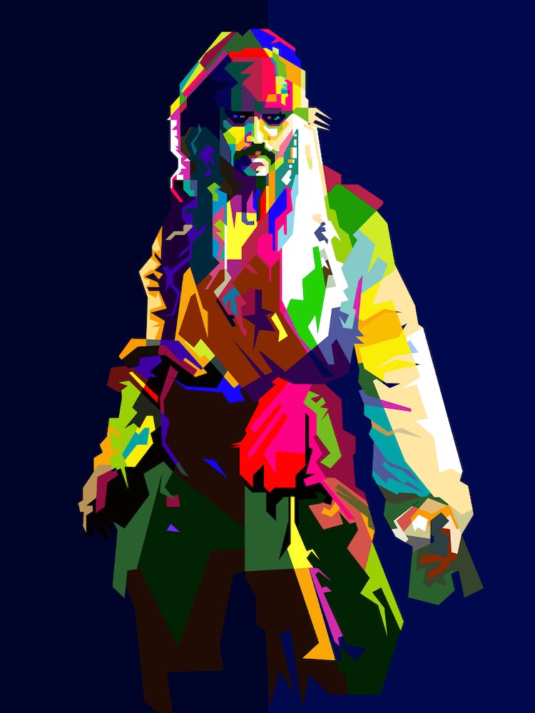 Captain Jack Sparrow Pop Art Wpap