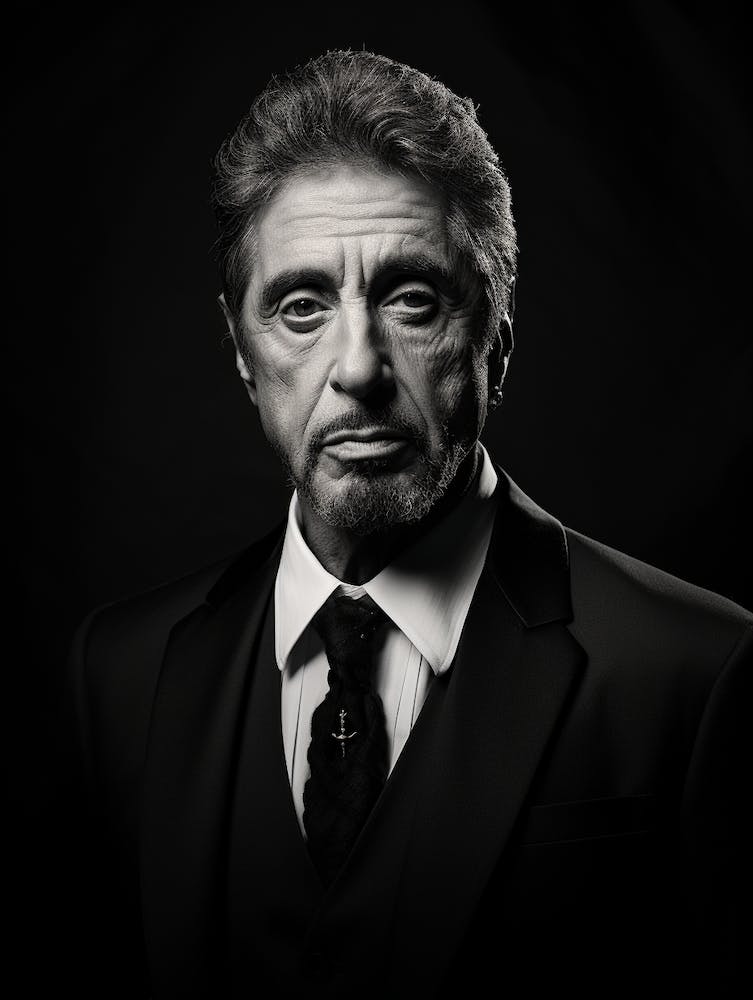 Black And White Photograph Of Al Pacino