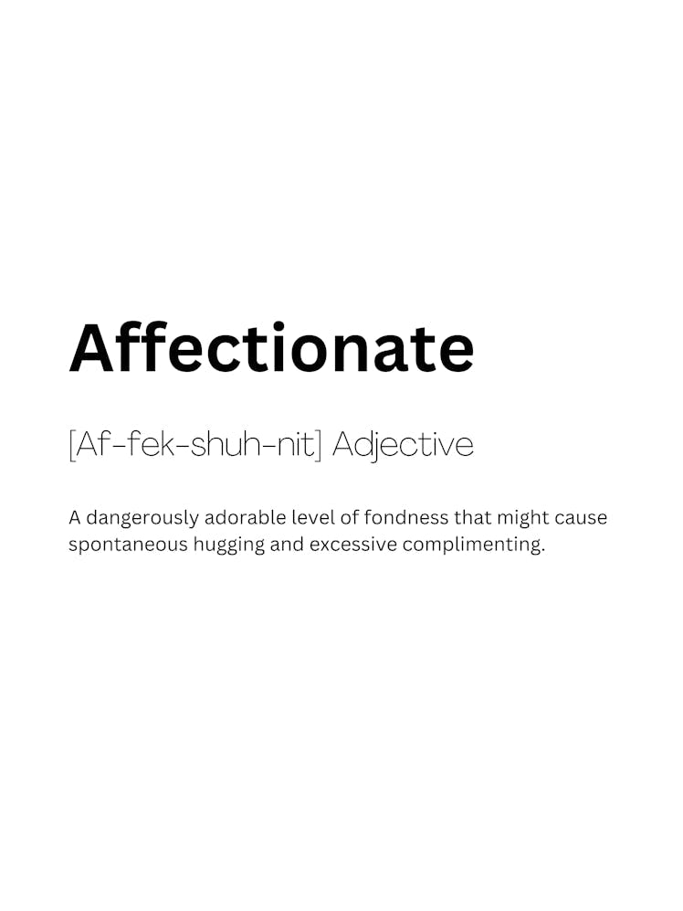 Affectionate Definition Meaning