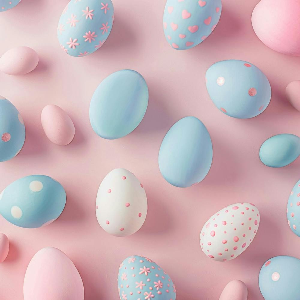 Easter Themed Banner Texture With Pastel Colors 5