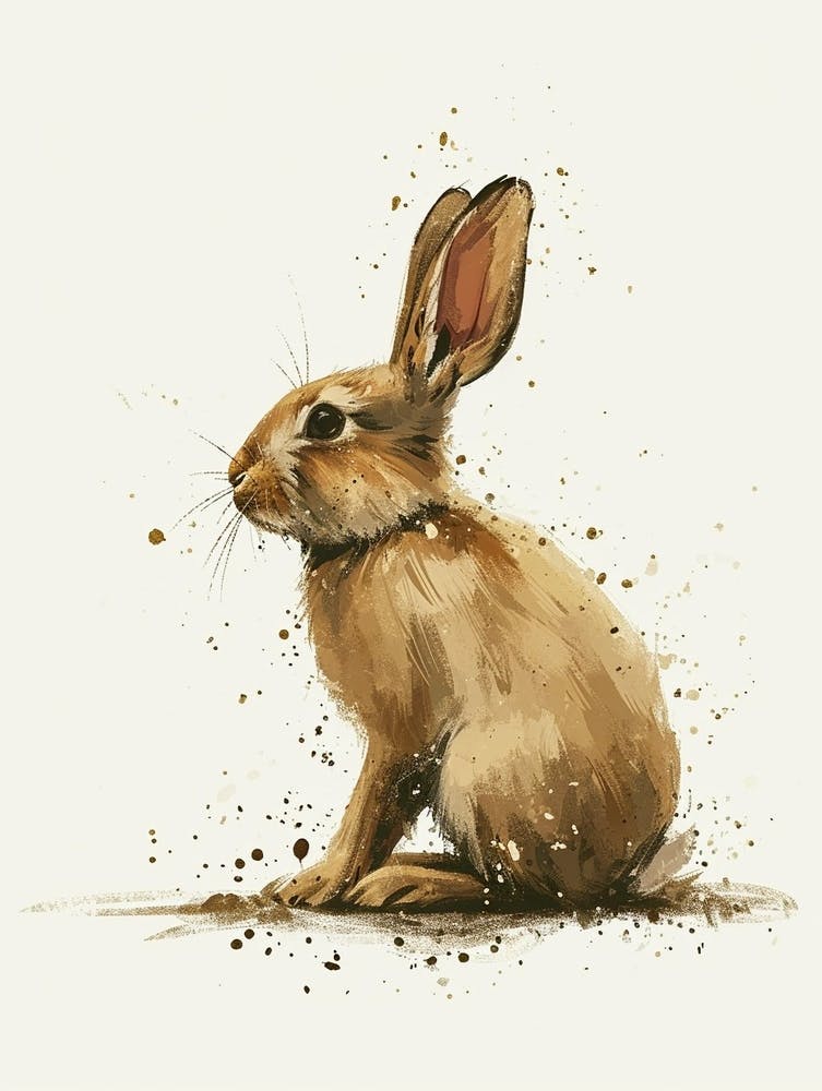 Californian Rabbit Nursery Illustration 2