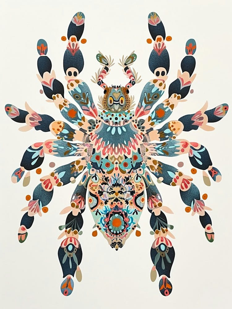 Colourful Insect Illustration Tarantula 8