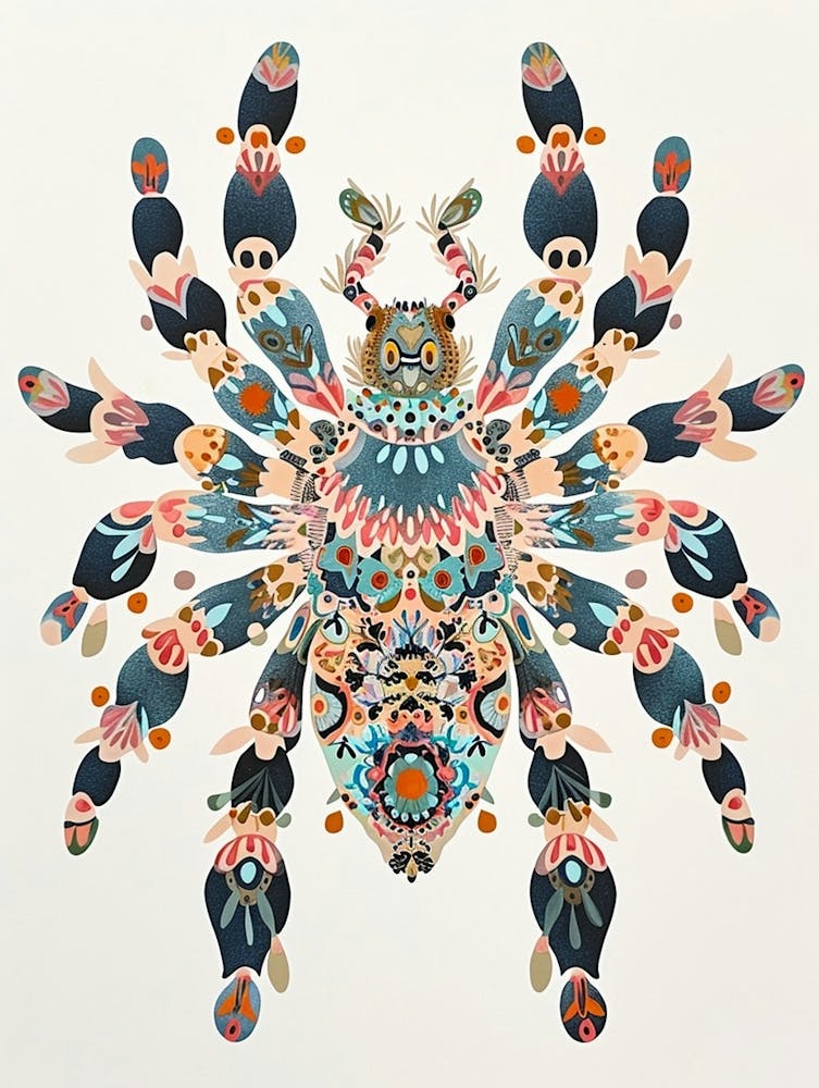 Colourful Insect Illustration Tarantula 8