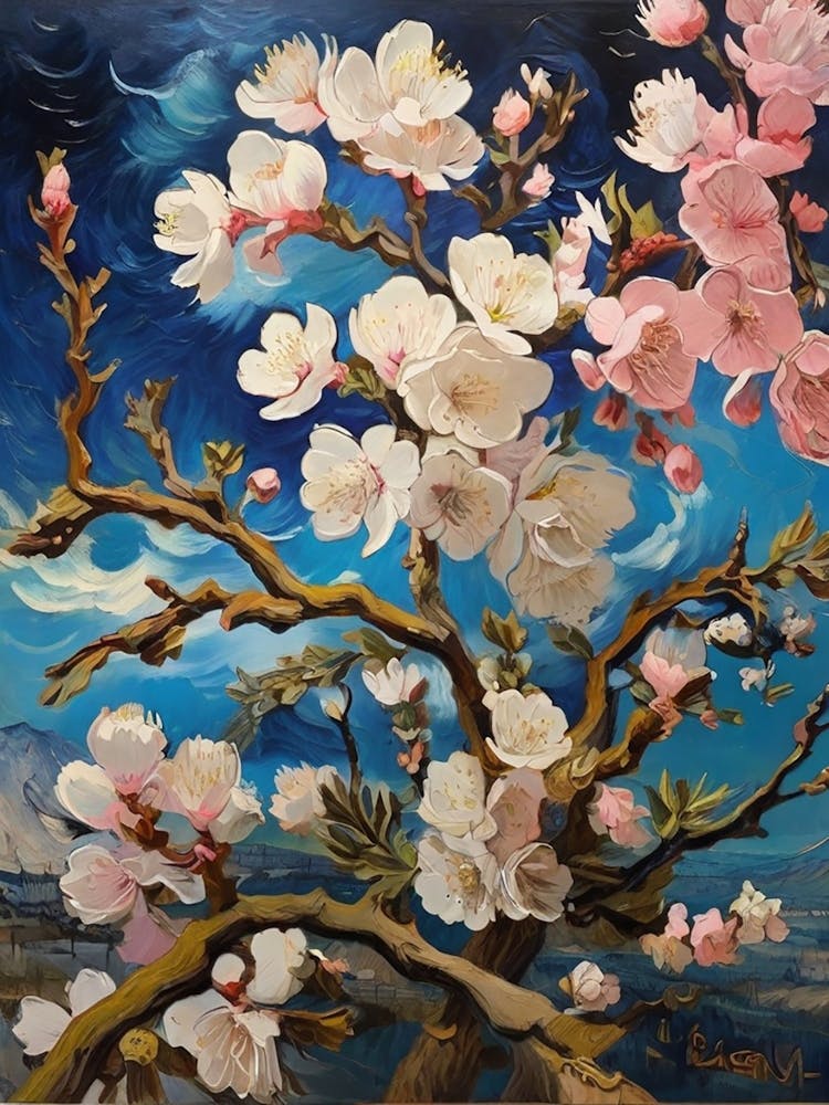 Blossoming Cherry Tree art print 1