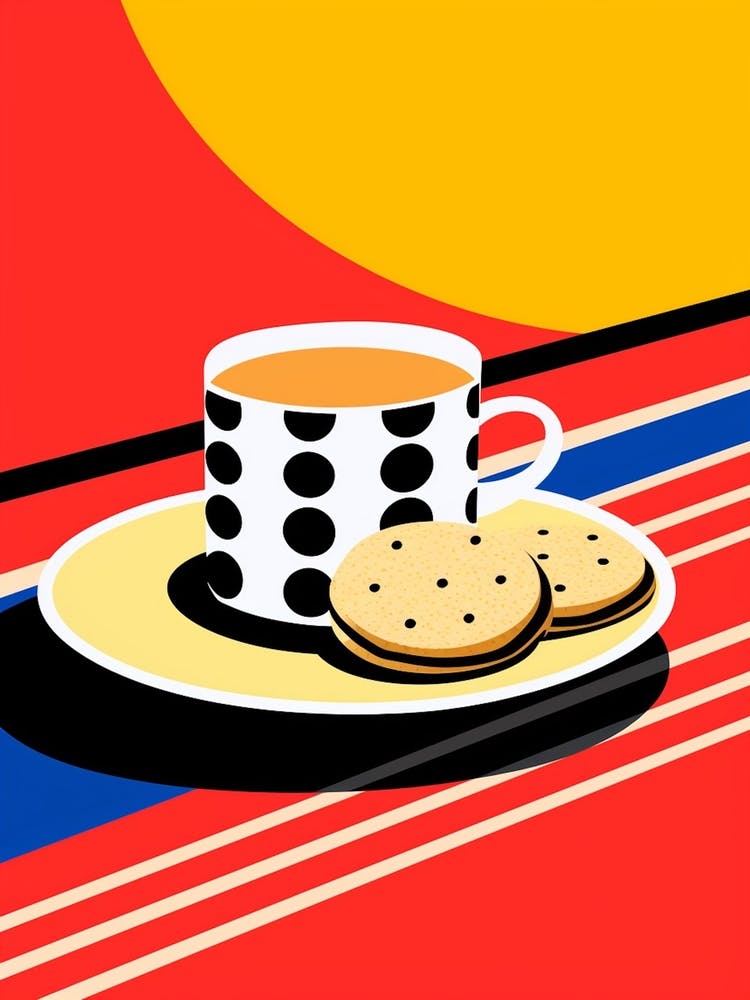 Retro Tea & Biscuits 1