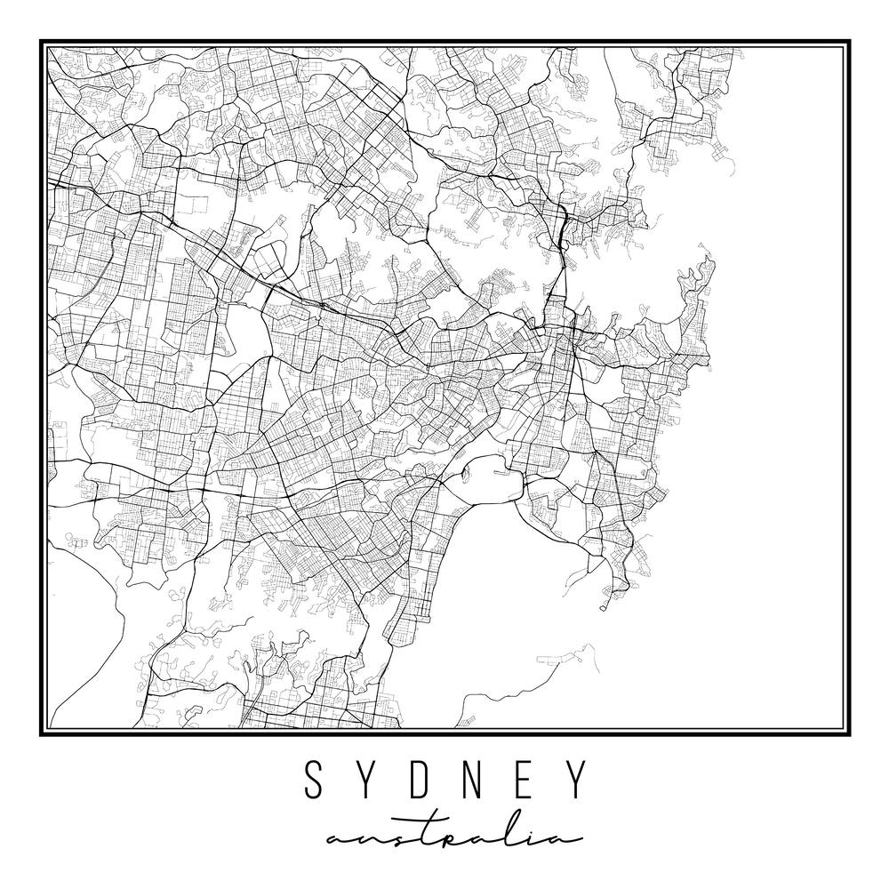 Sydney Australia Street Map