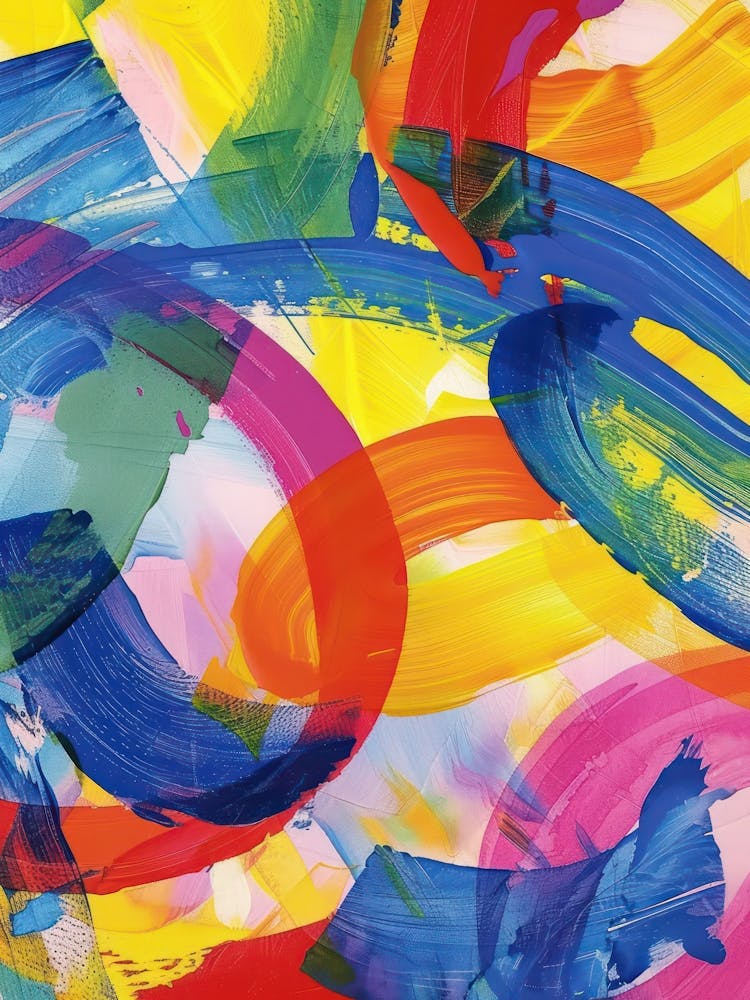 Rainbow Paint Brush Strokes 8