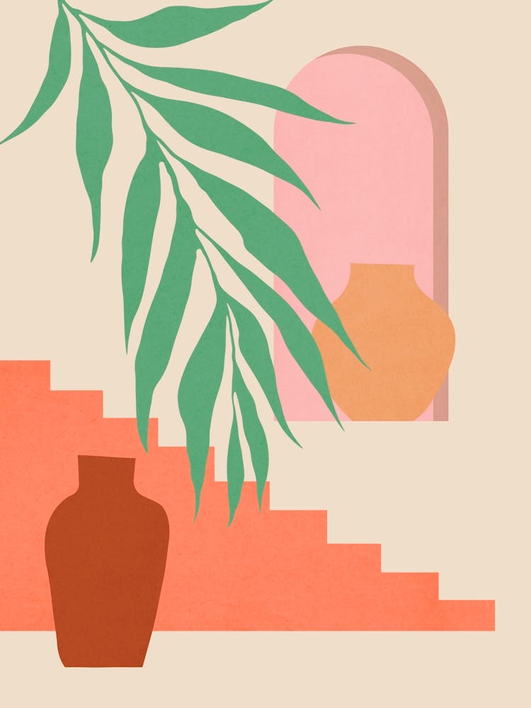 Geometric and floral composition 6