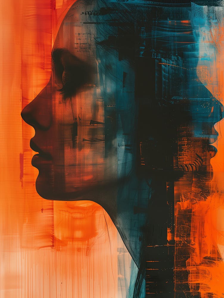 Digital Portrait Of A Woman
