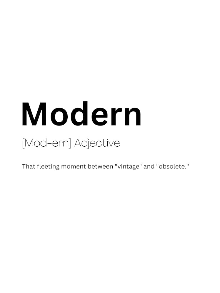 Modern Definition Meaning
