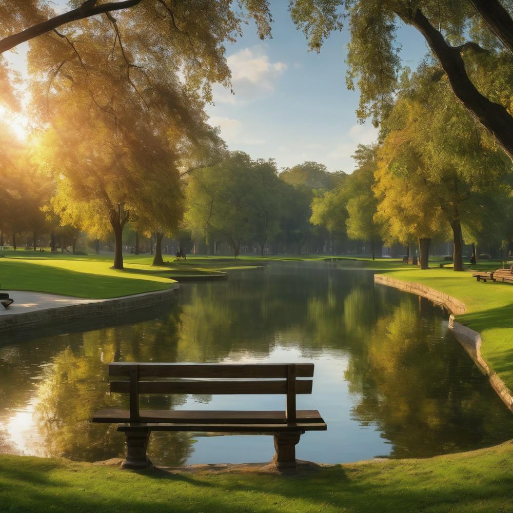 Park Bench In The Park