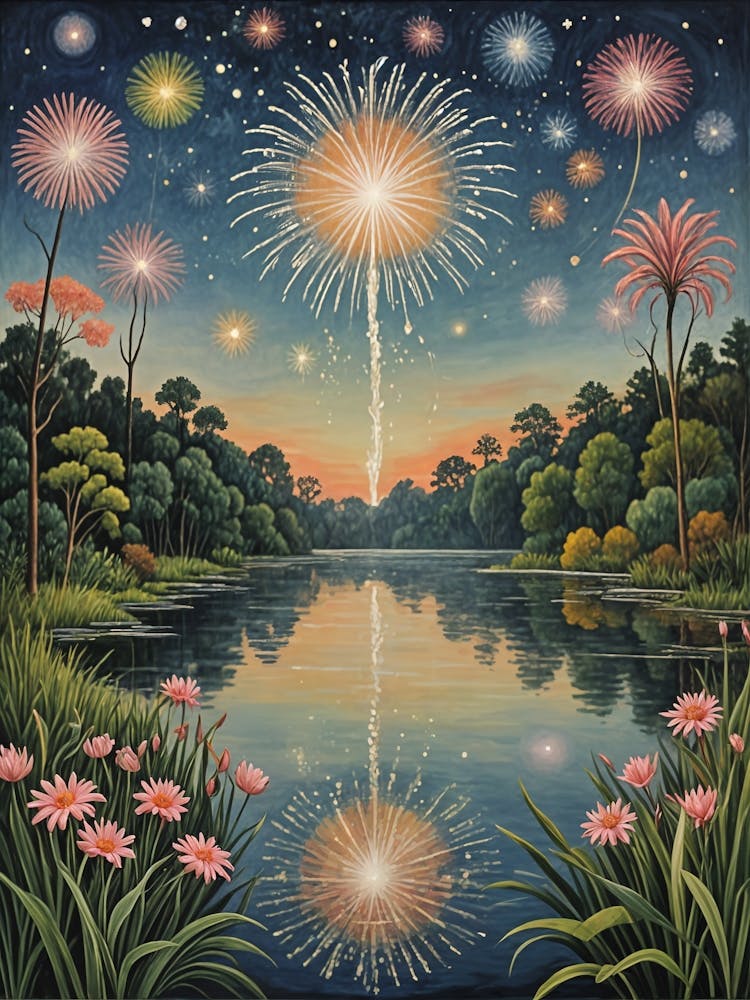 Fireworks Over The Lake no3