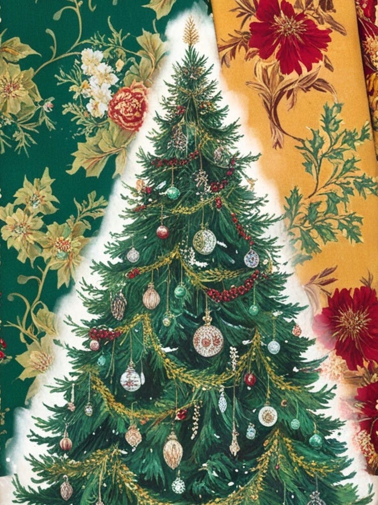 William Morris Christmas Tree 65