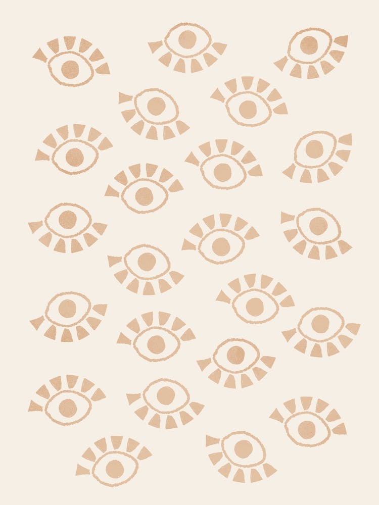 Abstract Eyes Orange