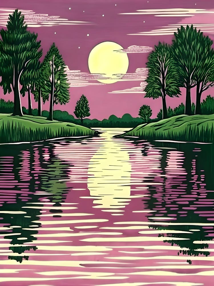 Moonlight On The Lake