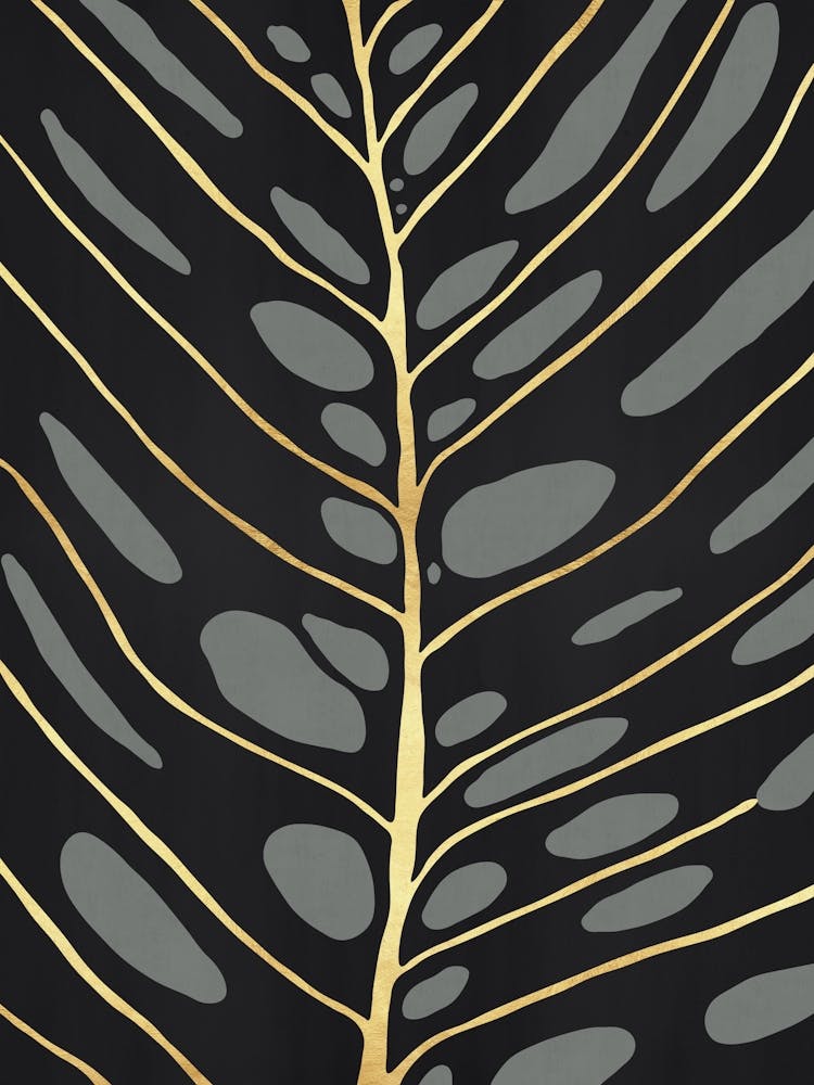 Black and gold leaves 6
