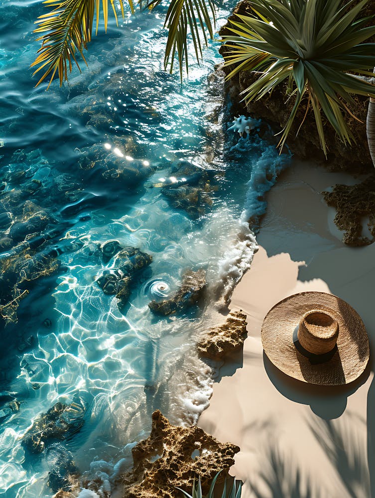 Hat On The Beach 1