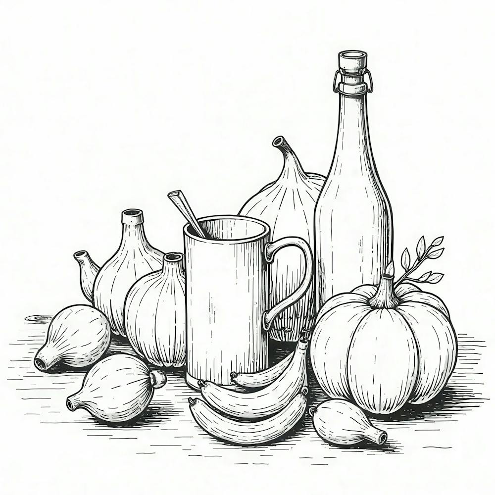 Pumpkins And A Jug