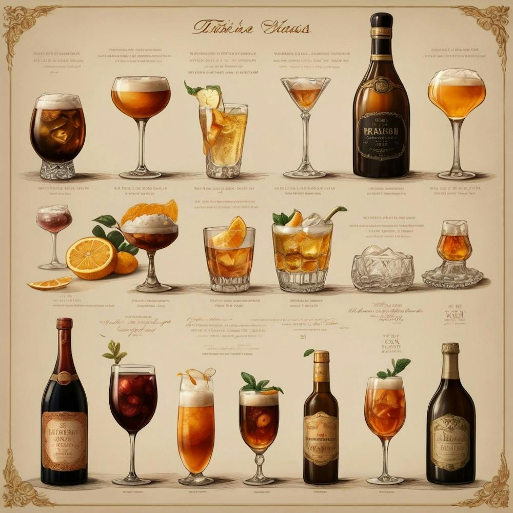 Default Drinks In The Style Of Different Historical Epochs Aes 2