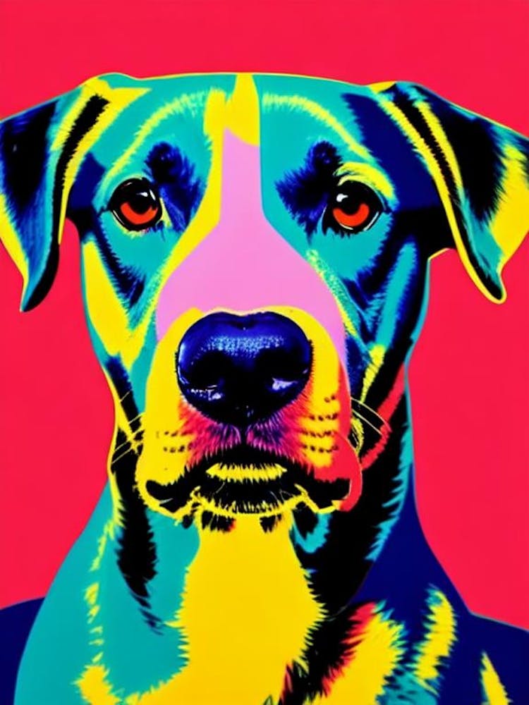 Labrador Andy Warhol Style Dog
