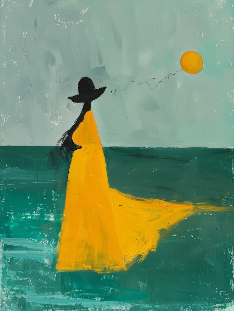 Woman In Yellow Dress