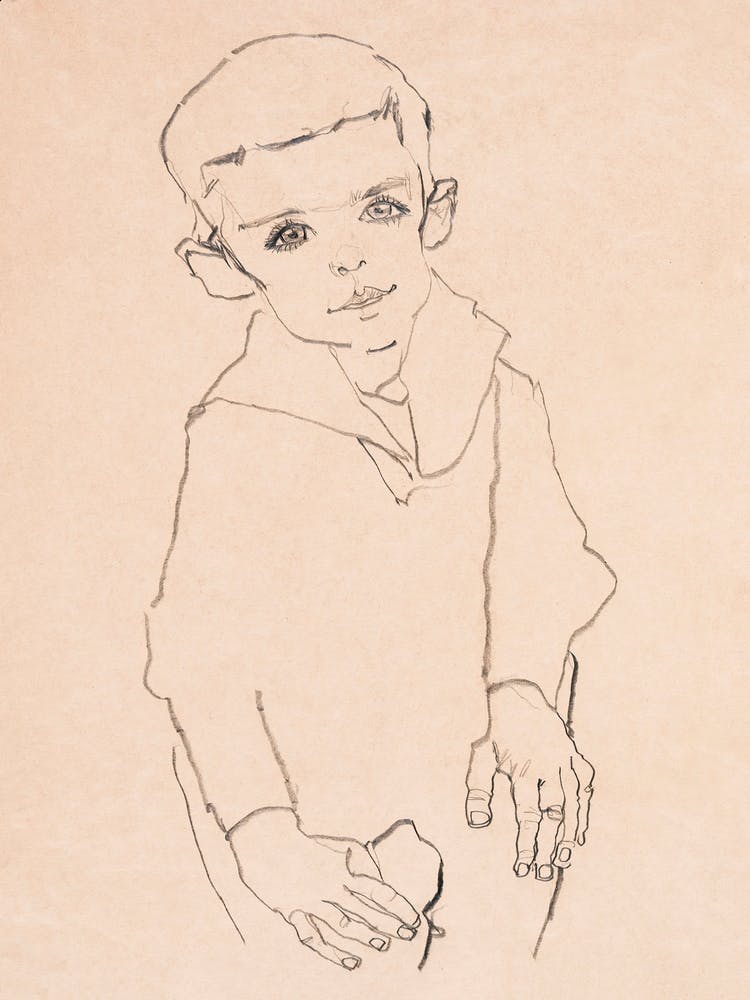 Portrait Of Herbert Rainer (1910), Egon Schiele