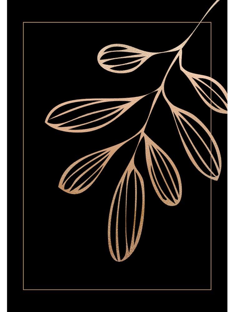 Gold Leaf on Black 11