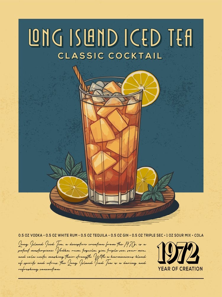 Long Island Iced Tea Classic Cocktail
