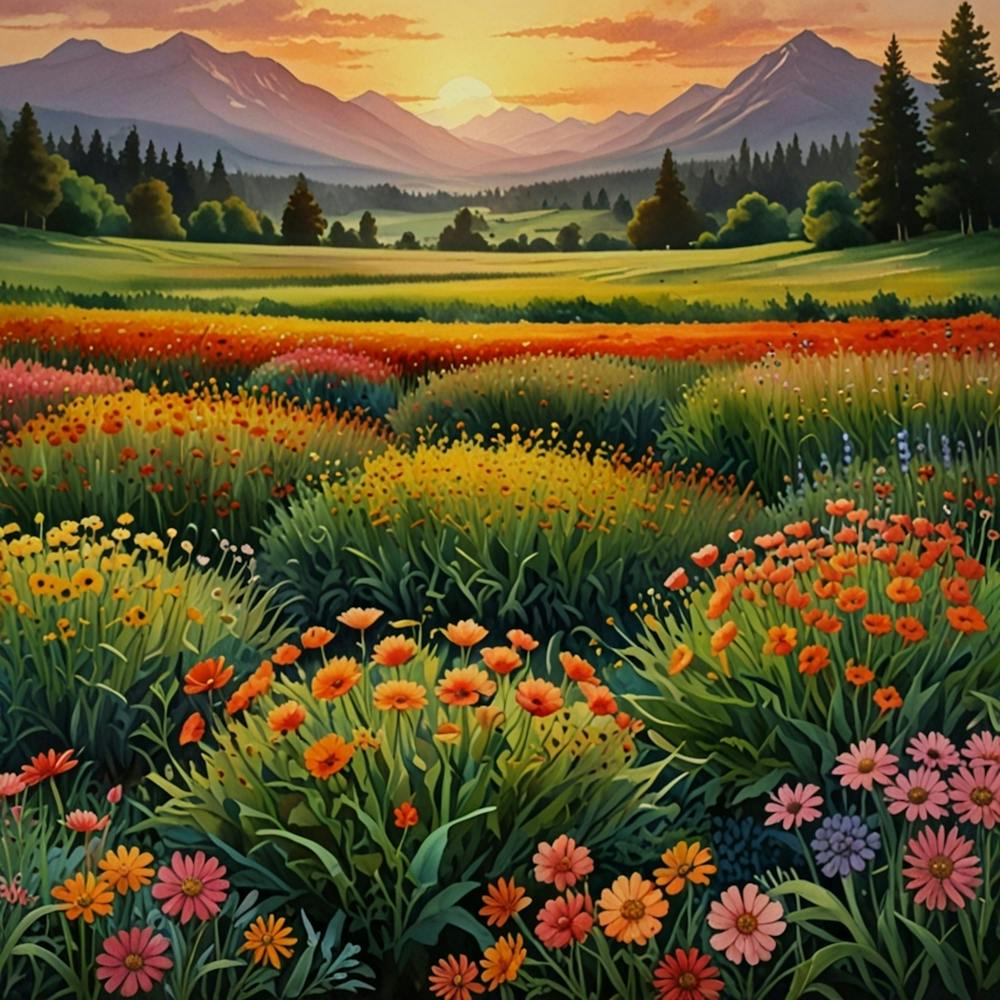 Sunset In The Meadow 16