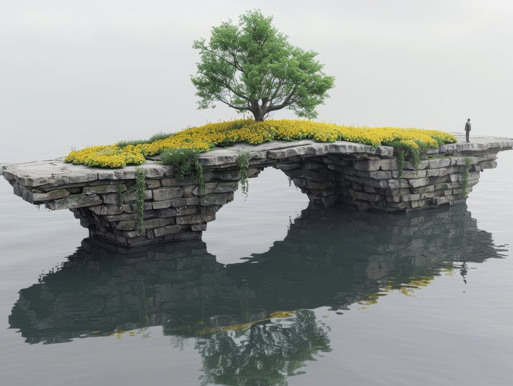Tree On A Bridge