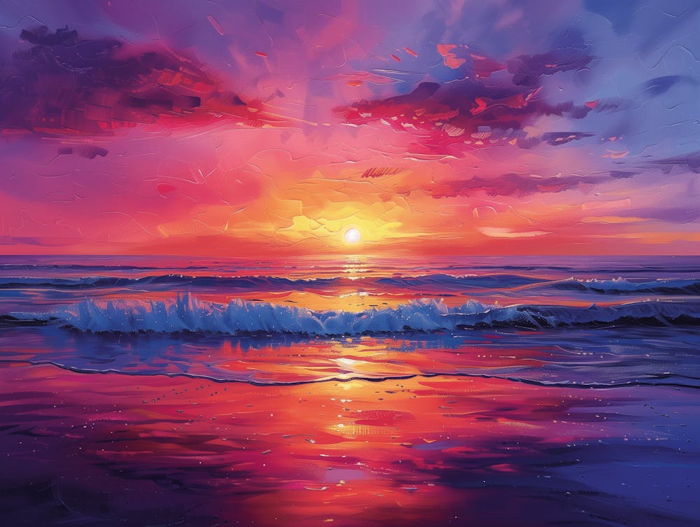 Sunset On The Beach 1