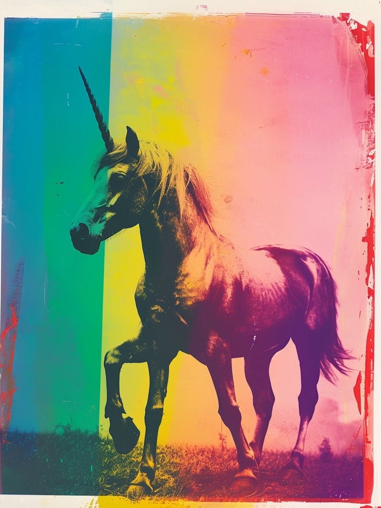 Unicorn Polaroid Inspired 1