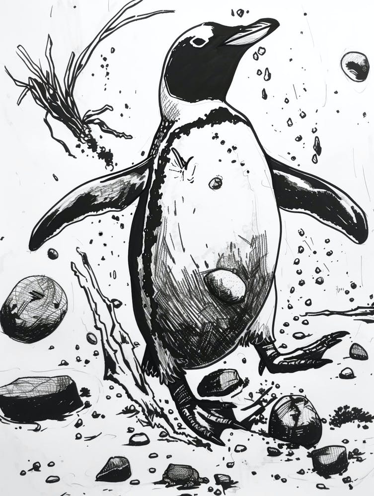 King Penguin Playing 3