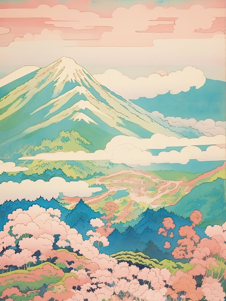 Mount Yatsugatake In Nagano Yamanashi, Japanese Landscape 1