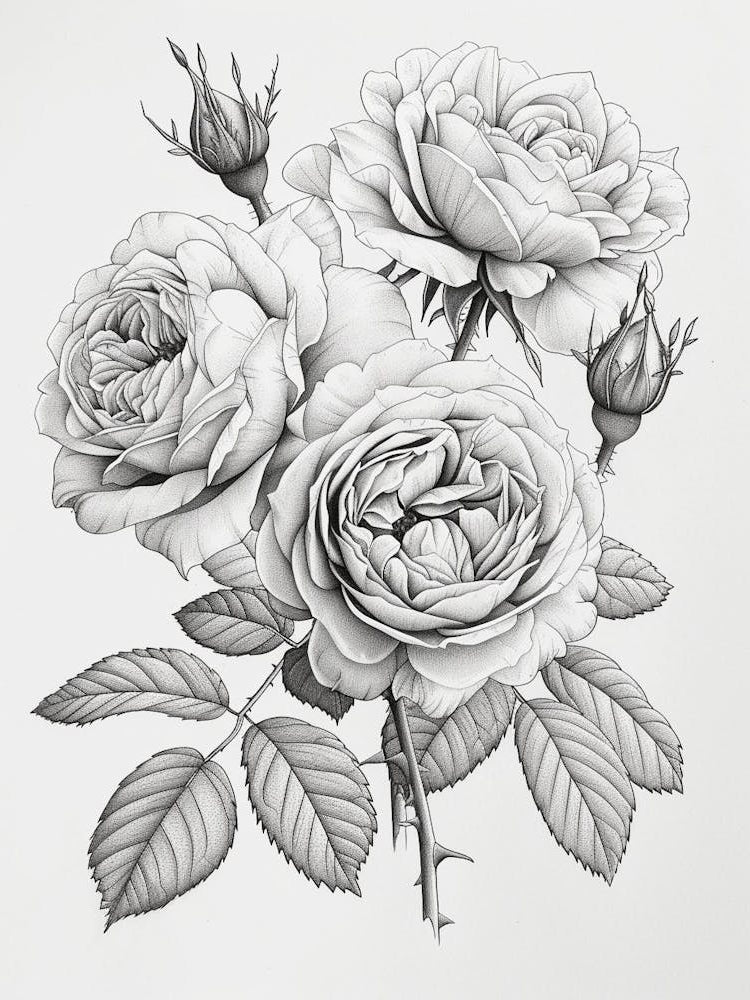 Roses Sketch 10