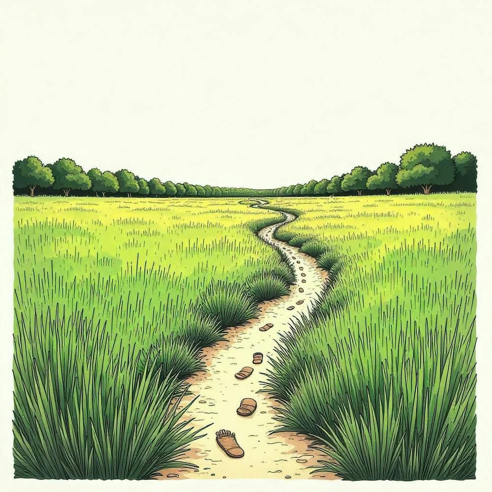 Sentier Dans L'Herbe