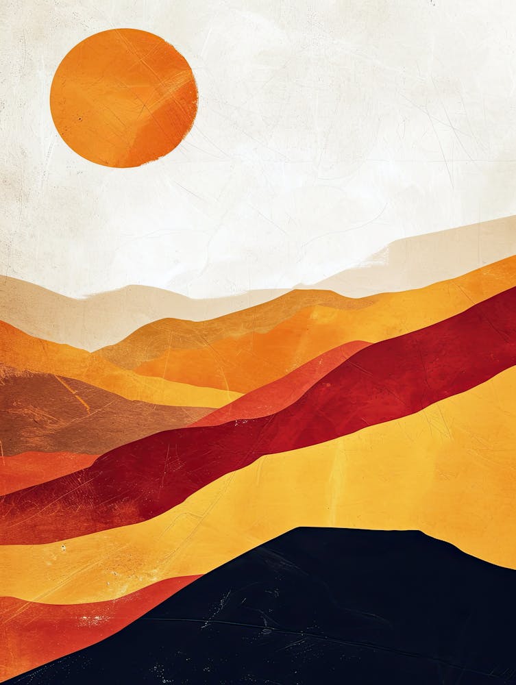 Sunset In The Mountains Peaks 2