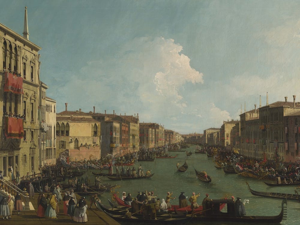 A Regatta On The Grand Canal, Canaletto