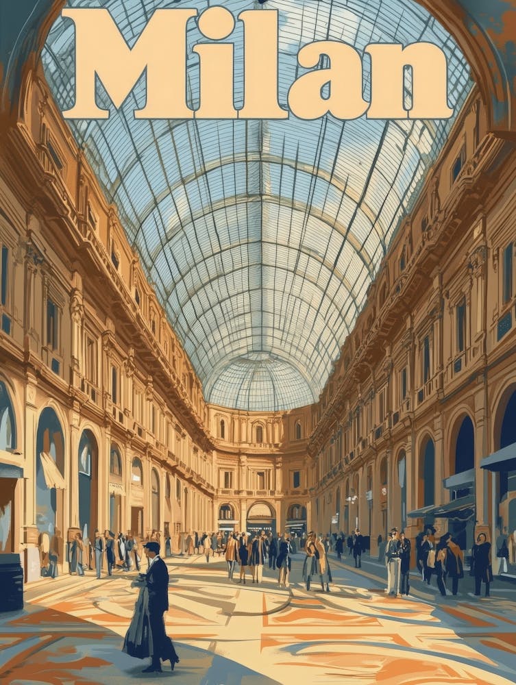 Aihrgdesign A Classic 1960s Travel Poster For Milan Showcasin D36a7085 6e58 4522 8aab 623f492d862c 2