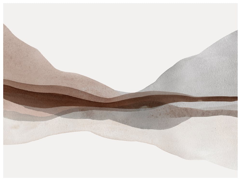 Abstract Mountain Art