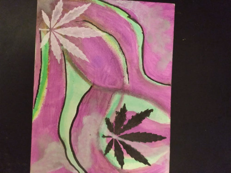 Marijuana Leaf Painting