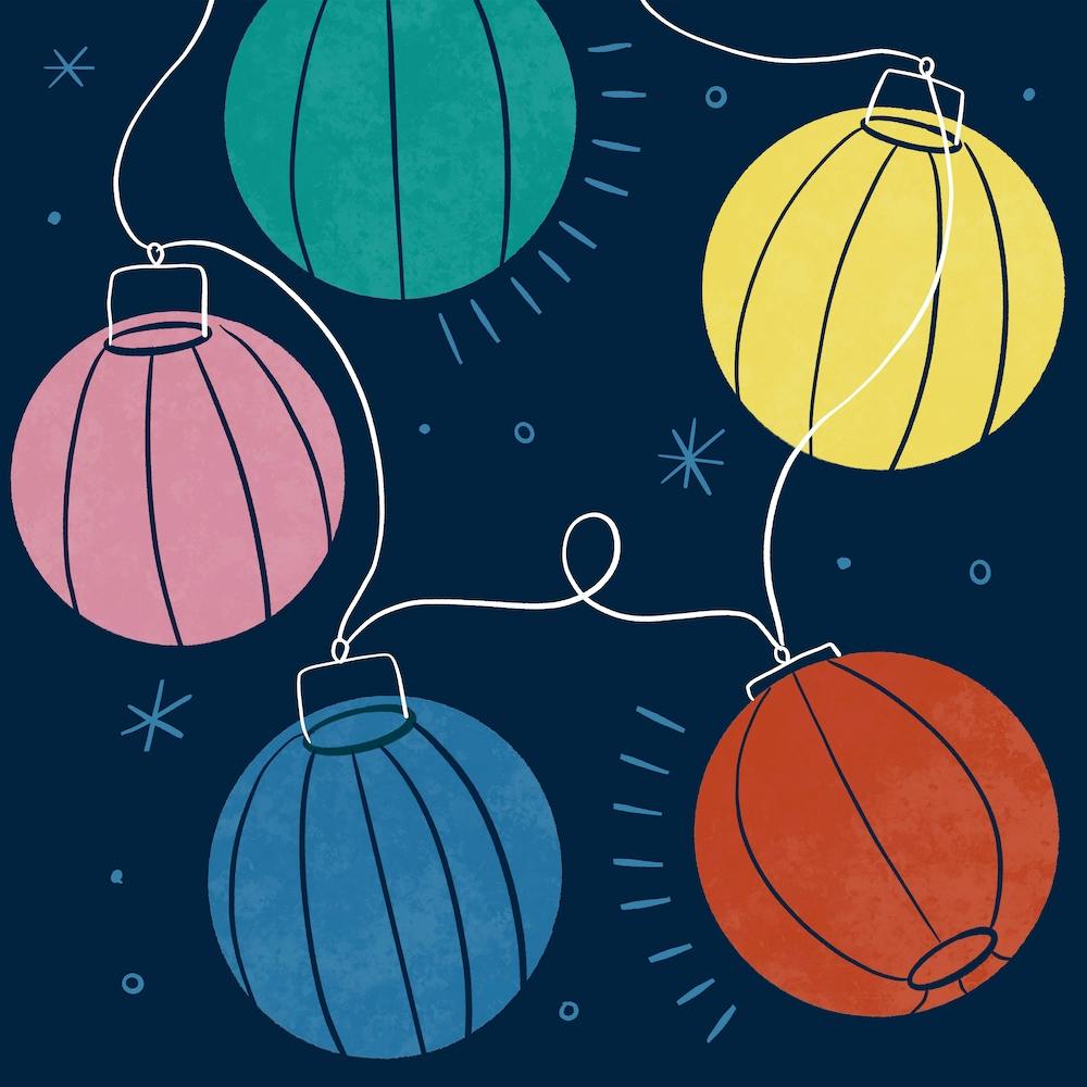 Magical Fairy Lights Square