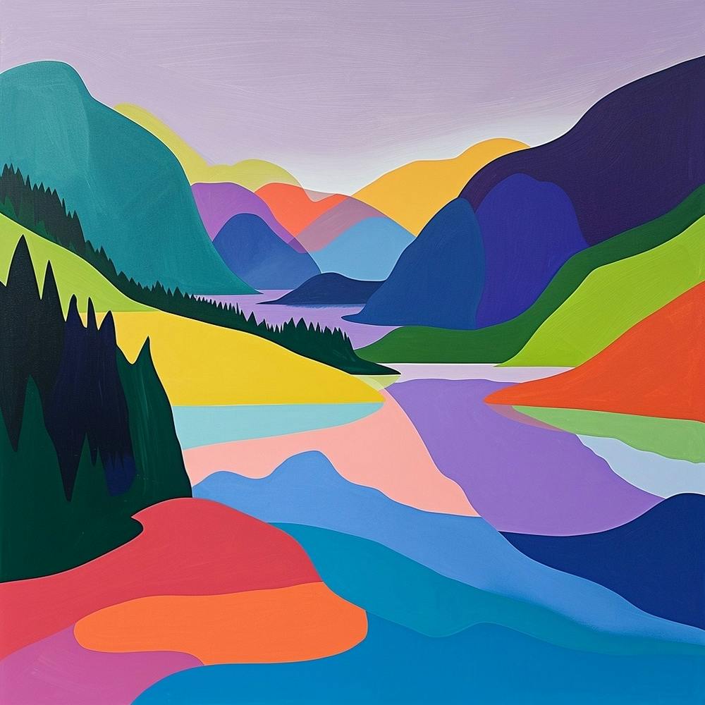 Colourful Abstract Vancouver Canada 6