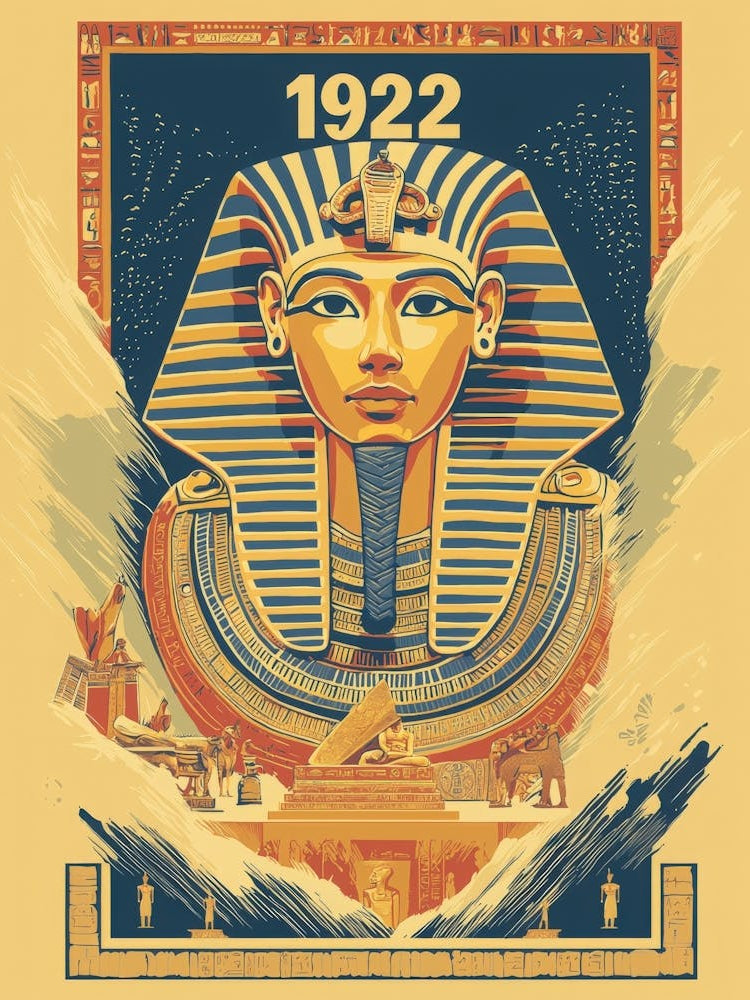 Aihrgdesign A Vintage Poster Celebrating The Discovery Of Tut 81b9eba6 Ac93 41e2 8632 6350c4b867da 1